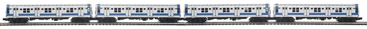 MTH Premier O Scale # 20-21942-1 Metropolitan Transportation Authority R9 4-Car Subway Set with Proto-Sound 3.0