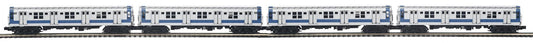 ( SOLD OUT ) MTH Premier O Scale # 20-21943-1 Metropolitan Transportation Authority R9 4-Car Subway Set with Proto-Sound 3.0