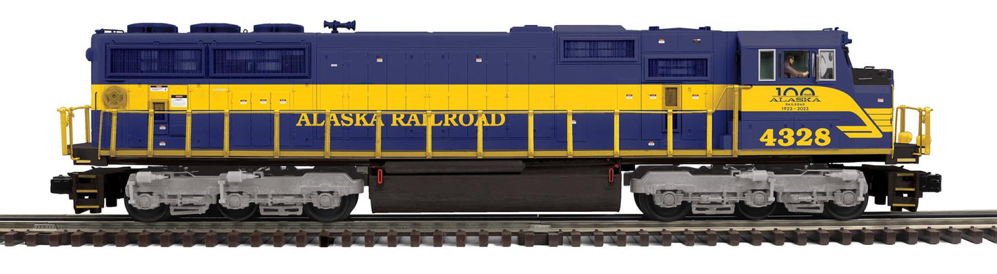 MTH Premier O Scale # 20-21947-1 Alaska SD70Mac Diesel Engine w/Proto-Sound 3.0 (Hi-Rail Wheels)