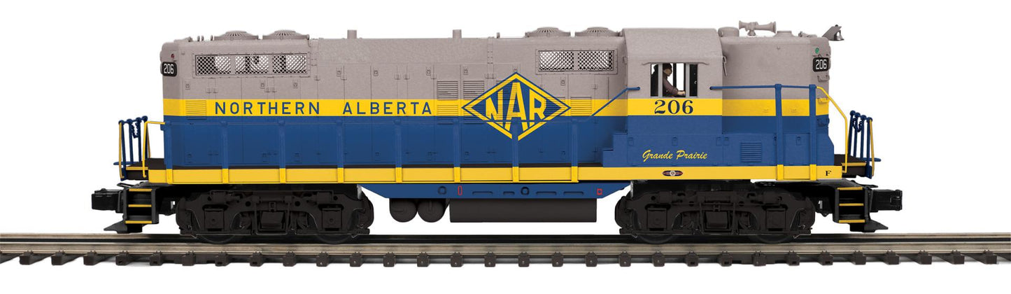 ( Now in Stock ) E-Z Catch Custom Northern Alberta Railway Cab # 206 MTH Premier GP-9 # 20-22026-1