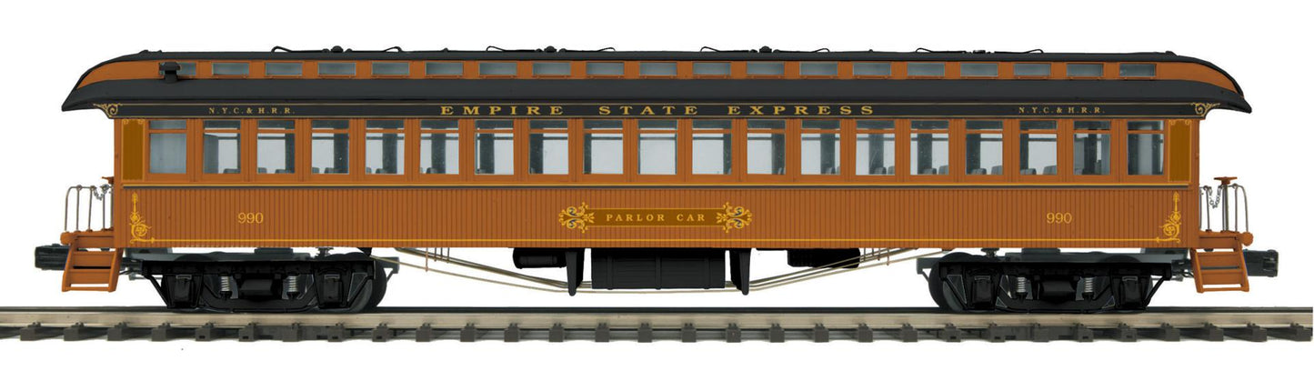 ETA EARLY 2026 MTH O Scale Premier # 20-62101 New York Central 64’ Woodsided Coach Car