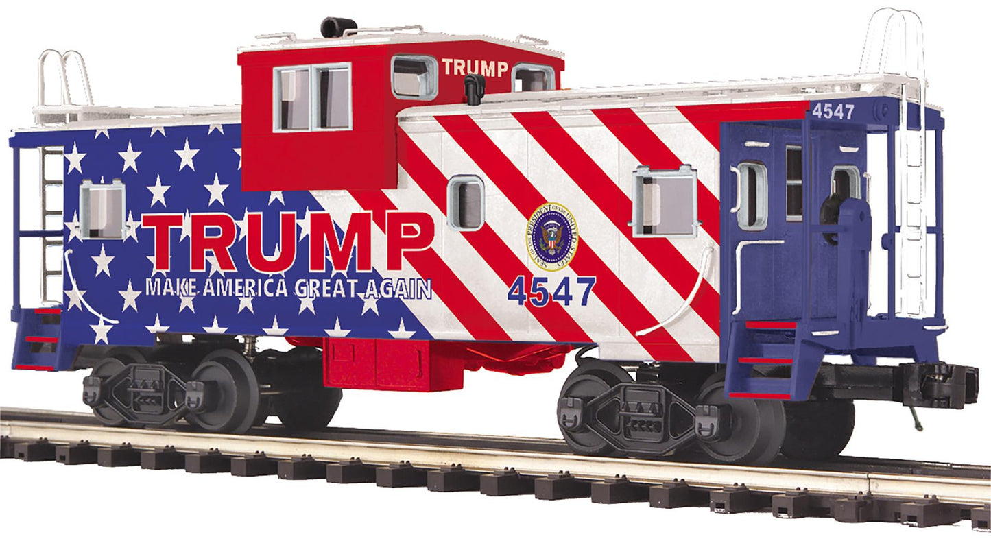 MTH O Scale Premier # 20-91837 Donald J. Trump Extended Vision Caboose