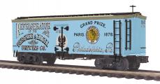 ( Sold Out )  E-Z Catch Exclusive Custom Run MTH Premier O Scale # 20-94710 Bergner & Engel 36' Woodsided Reefer # 101