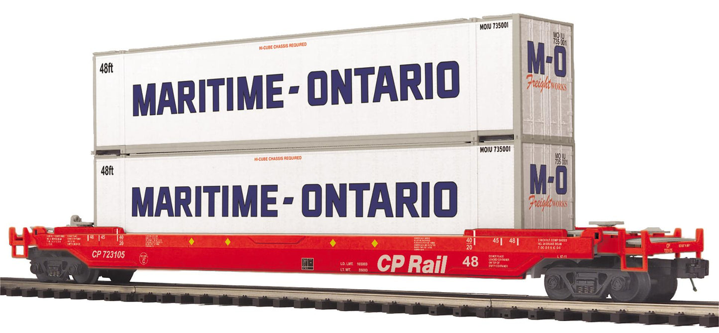 MTH Premier # 20-95784 CP Rail O Scale Husky Stack Car
