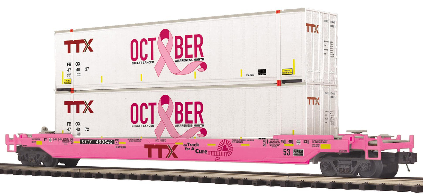 **** PLEASE NOTE *****ETA Fall 2025 ( E-Z Catch Custom Cancer Awareness Pink TTX Husky Stack w/ Two White Containers ( 20-95793 )