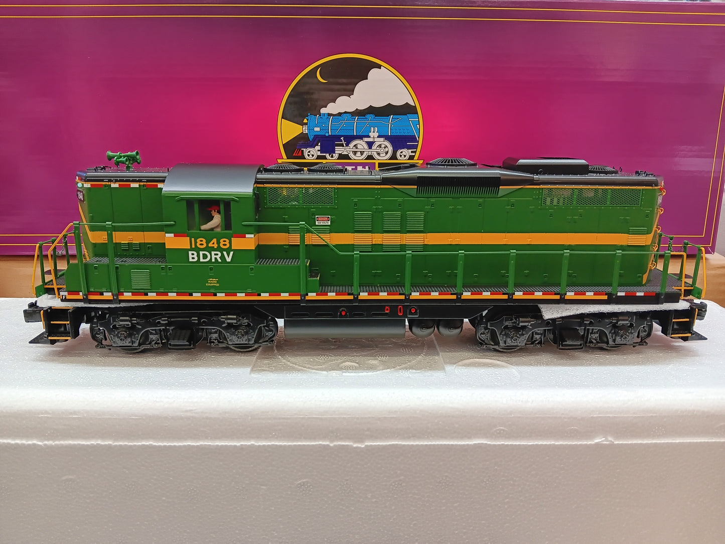 ( Now in Stock ) Belvidere & Delaware E-Z Catch MTH Premier Custom GP-9 # 20-22022-1 ( Cab # 1848 )