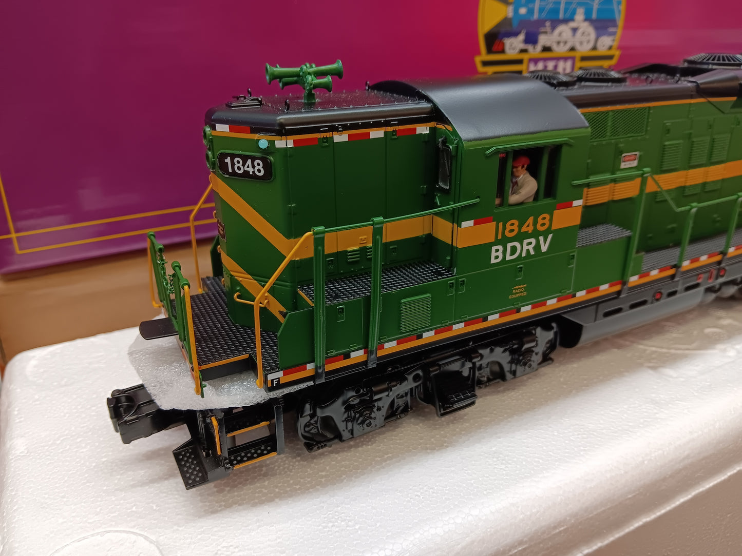 ( Now in Stock ) Belvidere & Delaware E-Z Catch MTH Premier Custom GP-9 # 20-22022-1 ( Cab # 1848 )