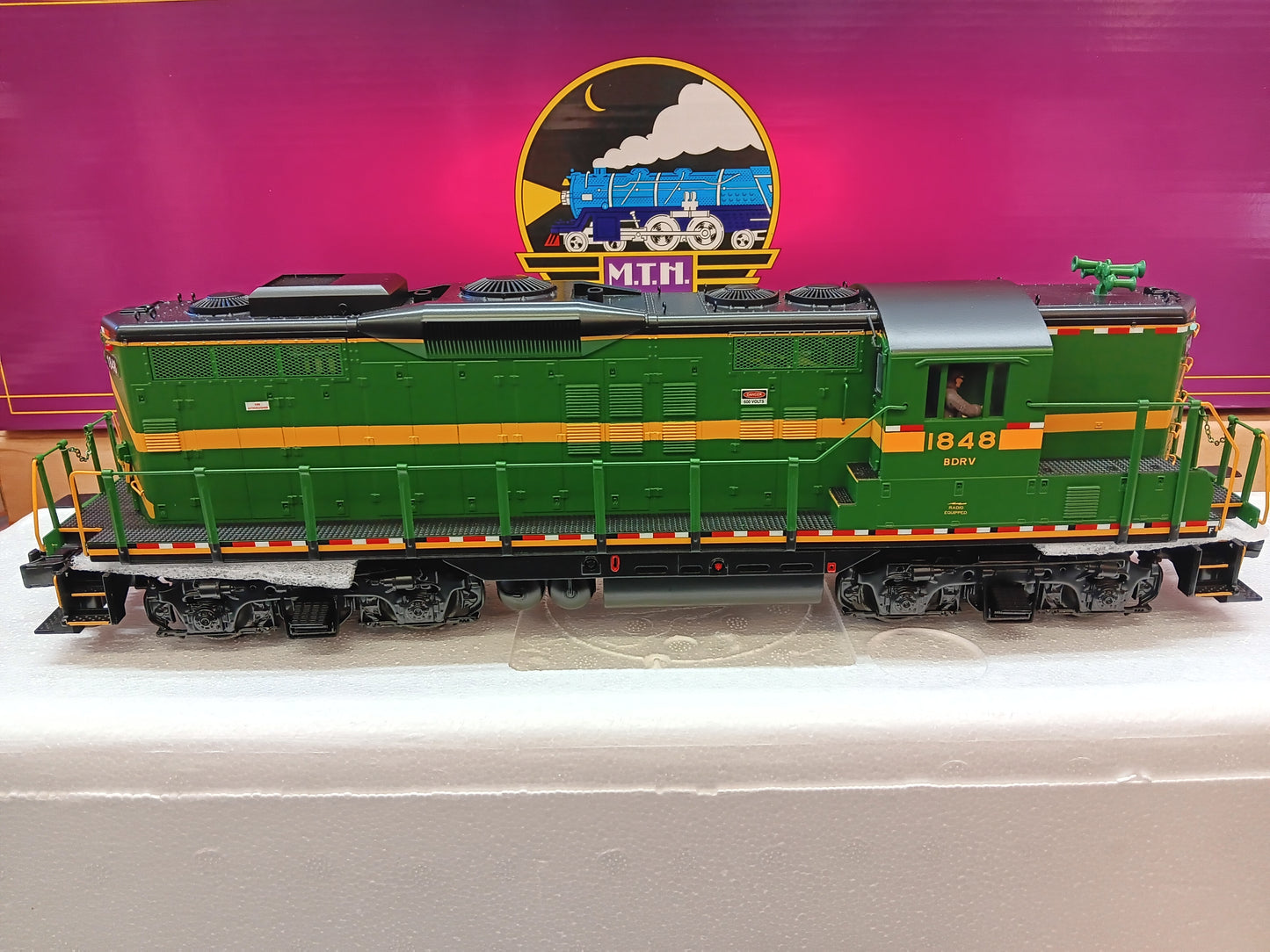 ( Now in Stock ) Belvidere & Delaware E-Z Catch MTH Premier Custom GP-9 # 20-22022-1 ( Cab # 1848 )