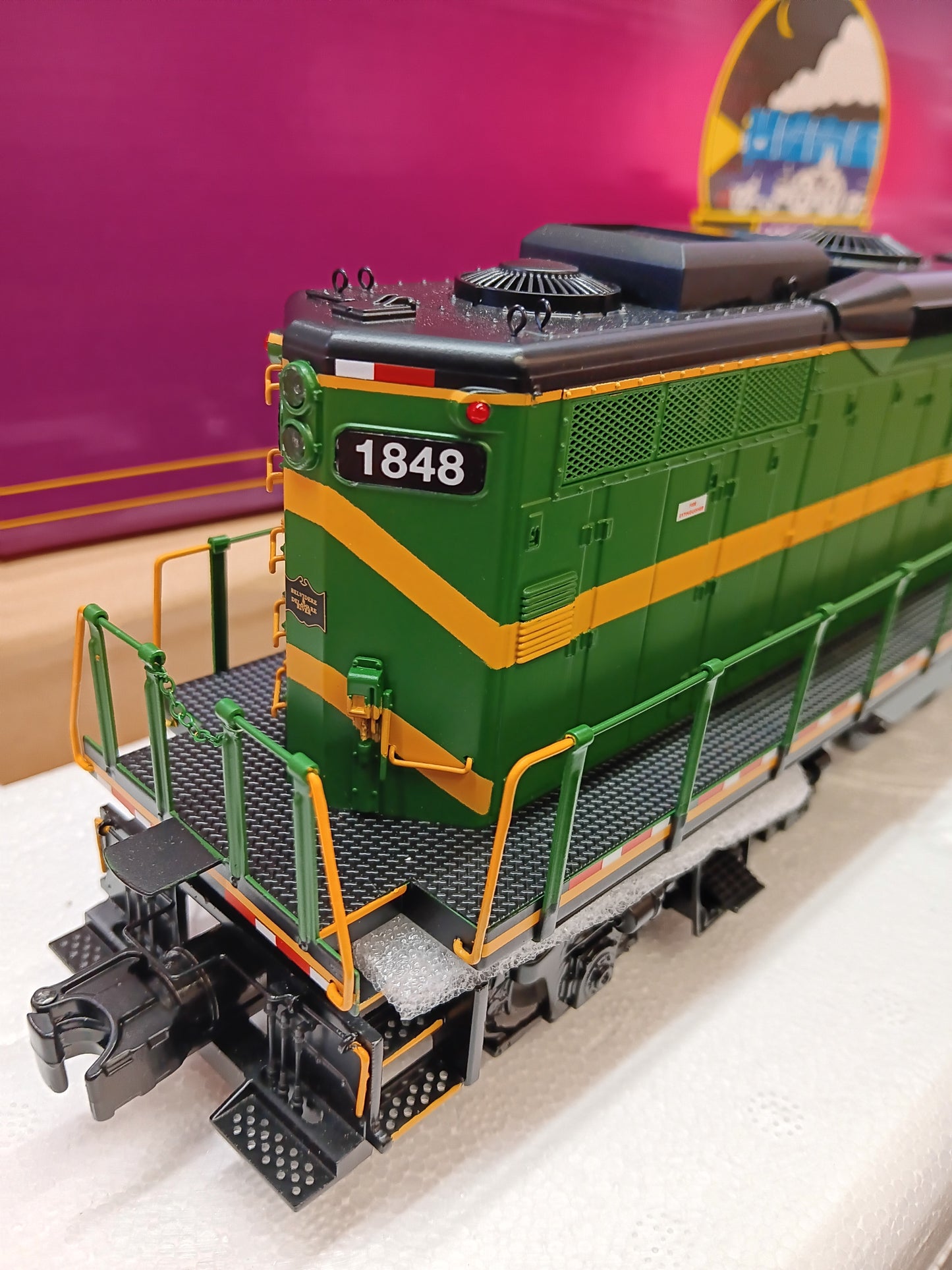 ( Now in Stock ) Belvidere & Delaware E-Z Catch MTH Premier Custom GP-9 # 20-22022-1 ( Cab # 1848 )