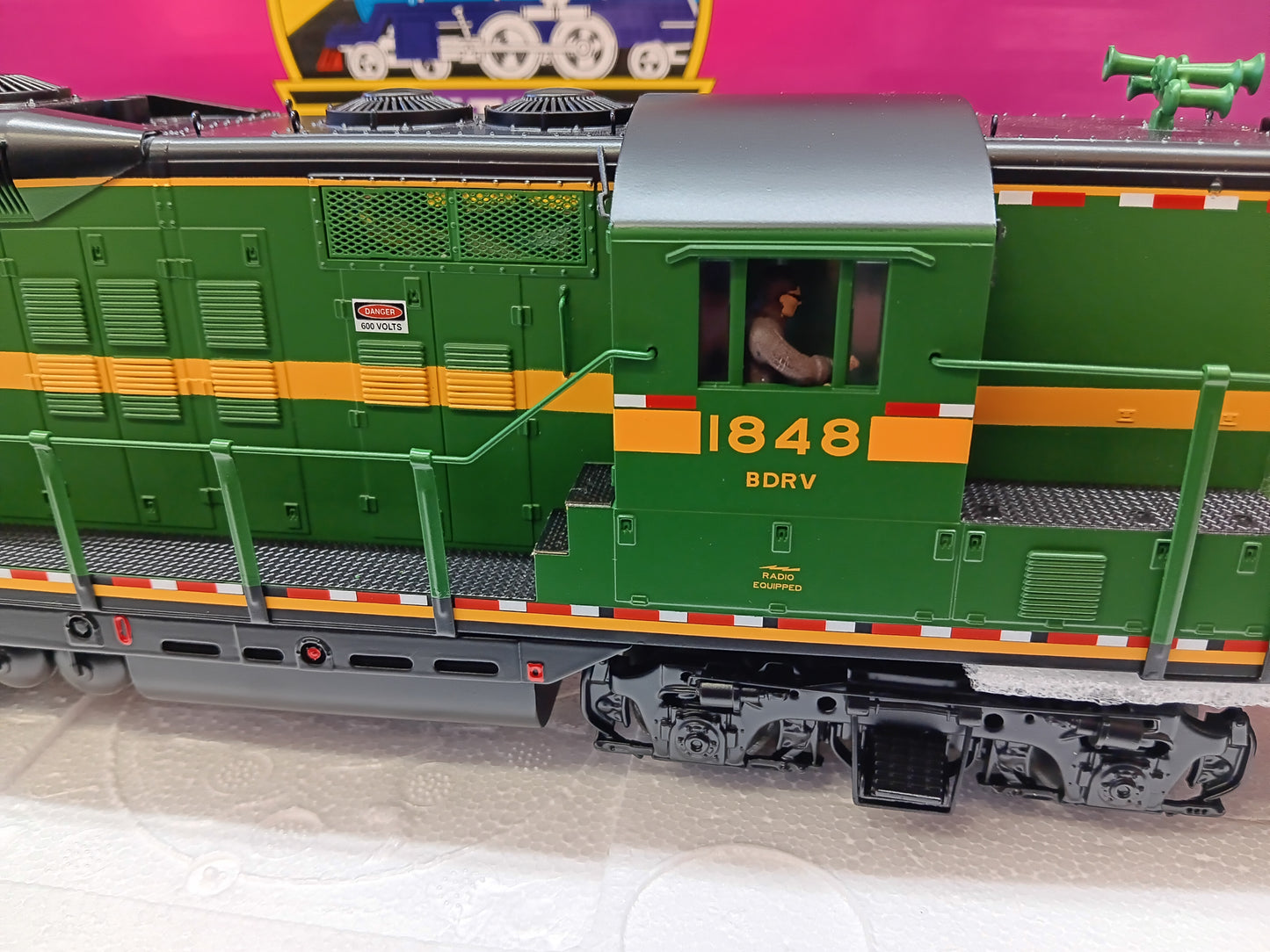( Now in Stock ) Belvidere & Delaware E-Z Catch MTH Premier Custom GP-9 # 20-22022-1 ( Cab # 1848 )
