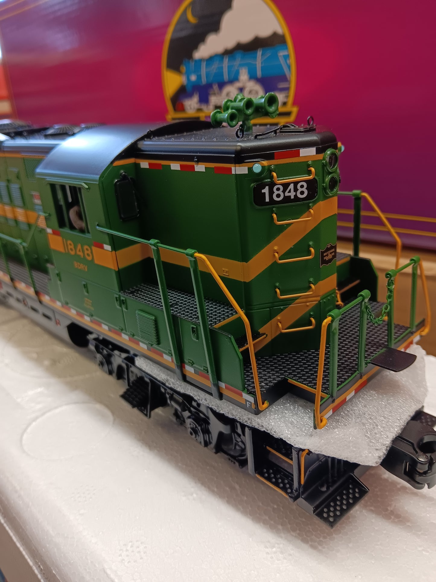 ( Now in Stock ) Belvidere & Delaware E-Z Catch MTH Premier Custom GP-9 # 20-22022-1 ( Cab # 1848 )