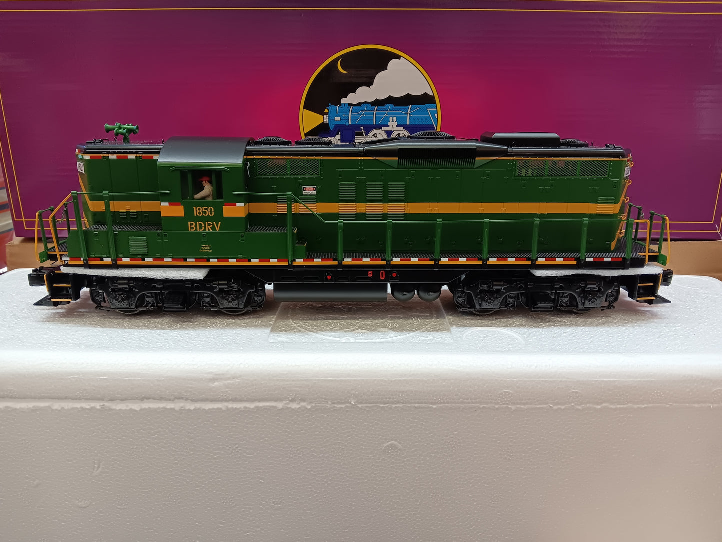 ( Now In Stock ) Belvidere & Delaware E-Z Catch MTH Premier Custom GP-9 # 20-22023-1 ( Cab # 1850 )