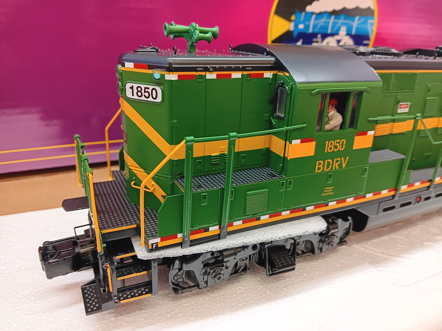 ( Now In Stock ) Belvidere & Delaware E-Z Catch MTH Premier Custom GP-9 # 20-22023-1 ( Cab # 1850 )