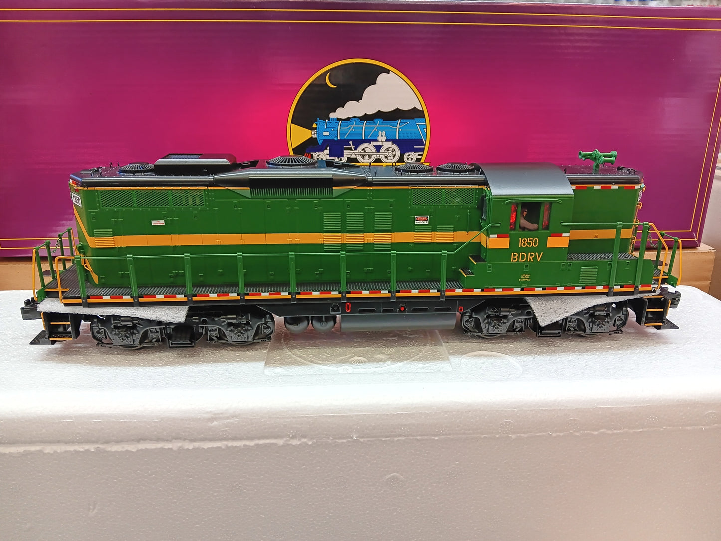 ( Now In Stock ) Belvidere & Delaware E-Z Catch MTH Premier Custom GP-9 # 20-22023-1 ( Cab # 1850 )