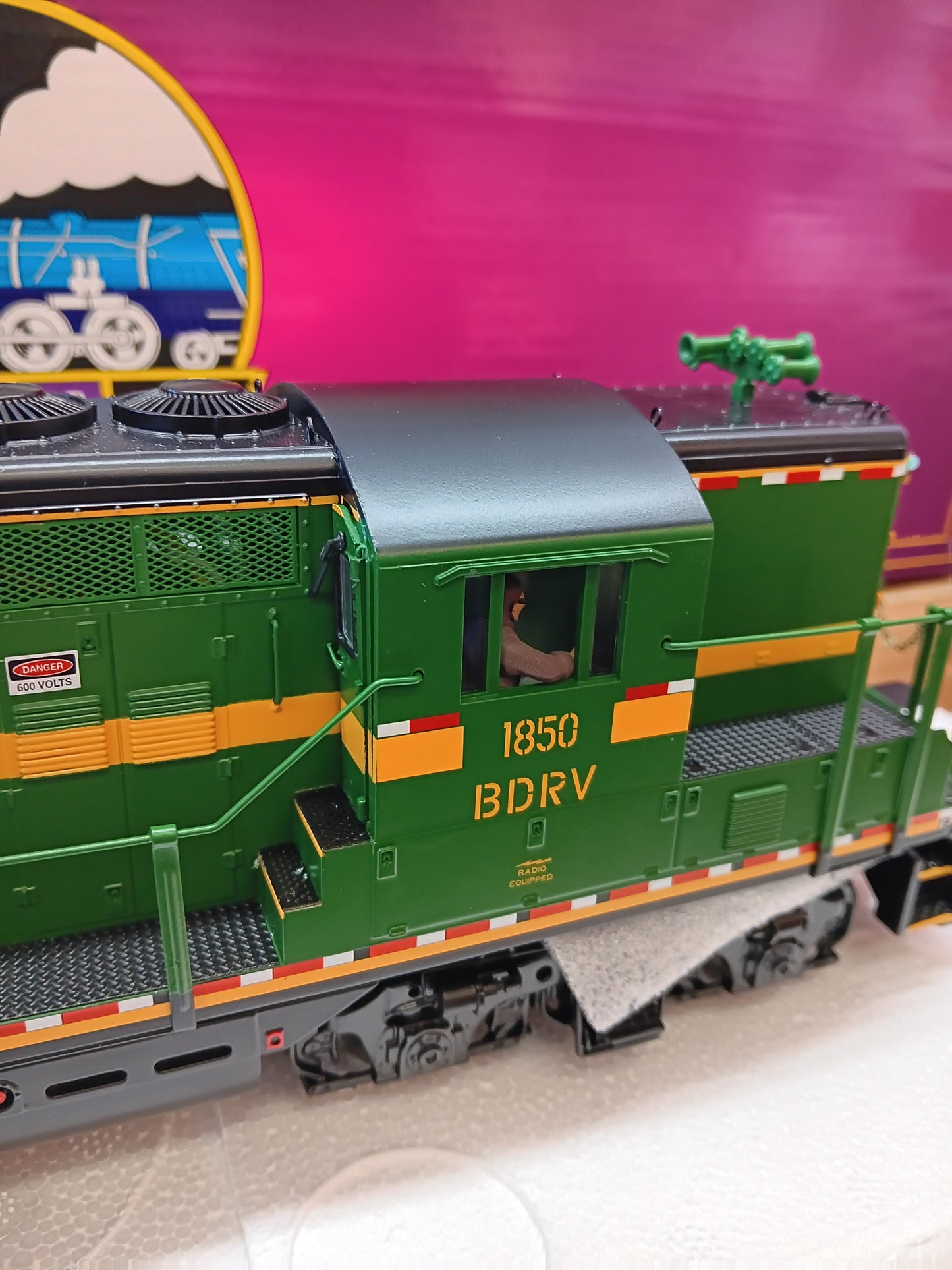 ( Now In Stock ) Belvidere & Delaware E-Z Catch MTH Premier Custom GP-9 # 20-22023-1 ( Cab # 1850 )