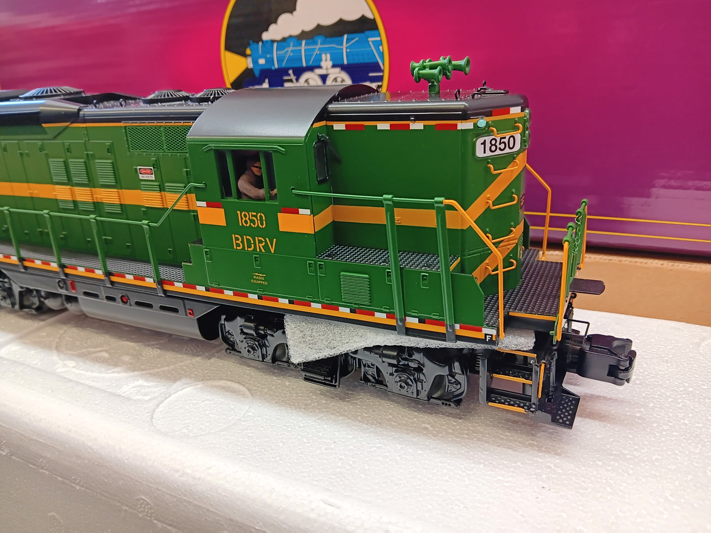 ( Now In Stock ) Belvidere & Delaware E-Z Catch MTH Premier Custom GP-9 # 20-22023-1 ( Cab # 1850 )