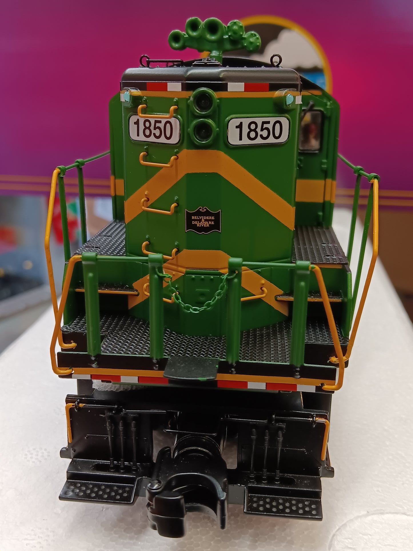 ( Now In Stock ) Belvidere & Delaware E-Z Catch MTH Premier Custom GP-9 # 20-22023-1 ( Cab # 1850 )