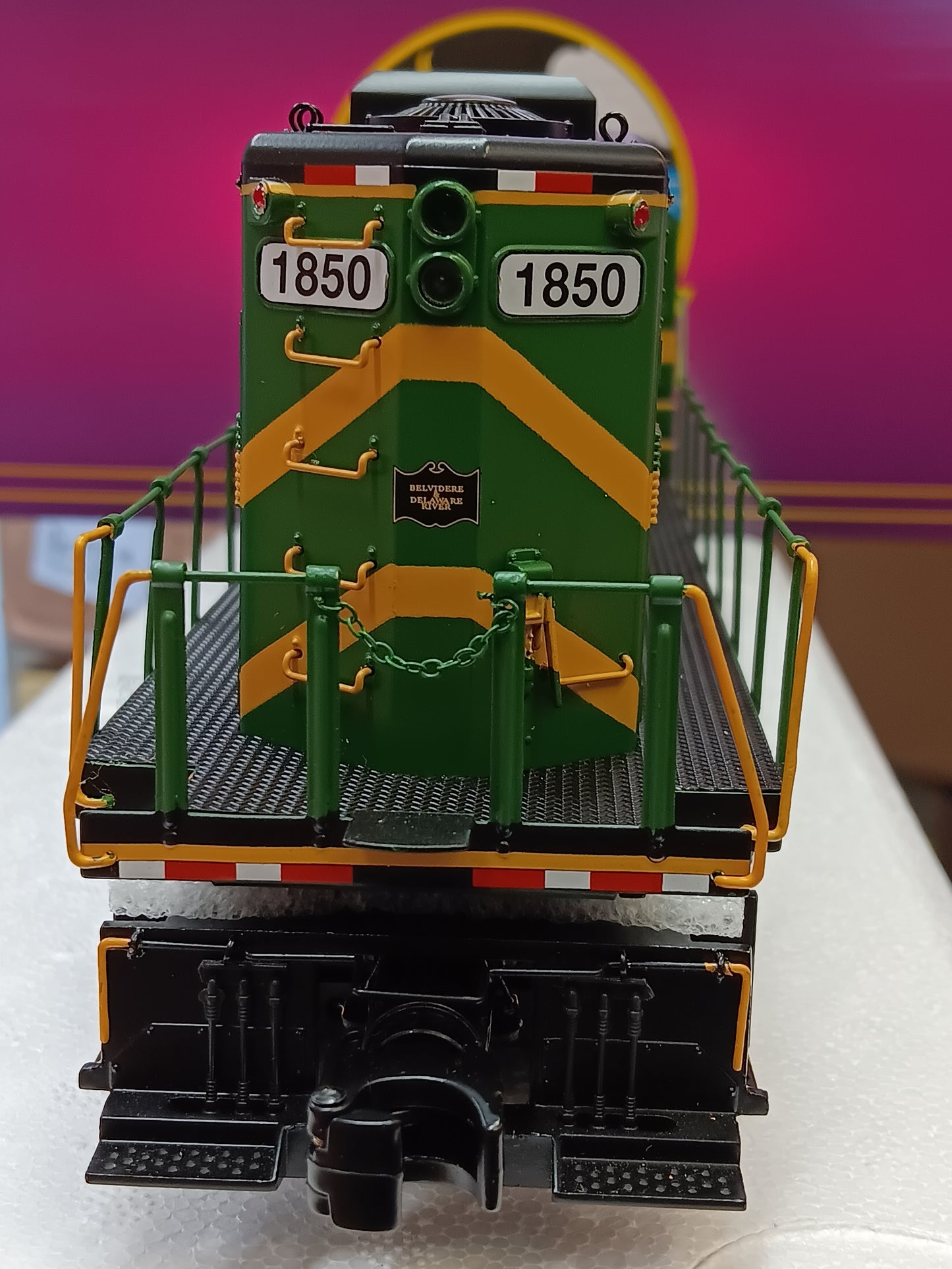 ( Now In Stock ) Belvidere & Delaware E-Z Catch MTH Premier Custom GP-9 # 20-22023-1 ( Cab # 1850 )
