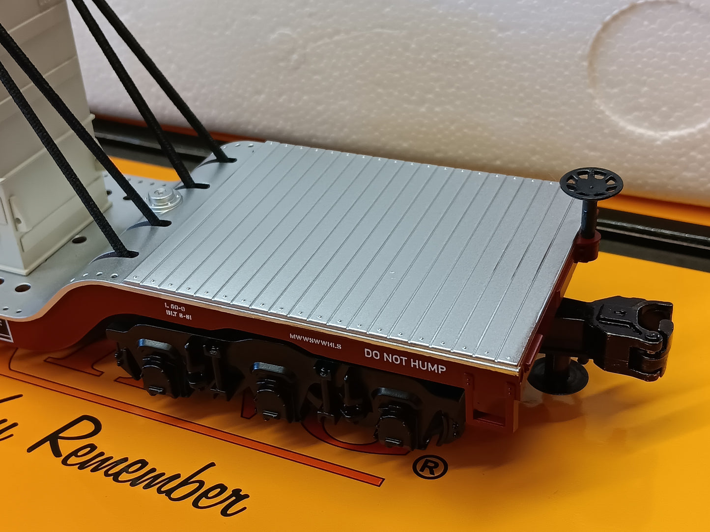 ( Now in Stock ) MTH Custom Railking RJ Corman Dep. Center Flat Car w/Transformer Load Rd # RJCC142651