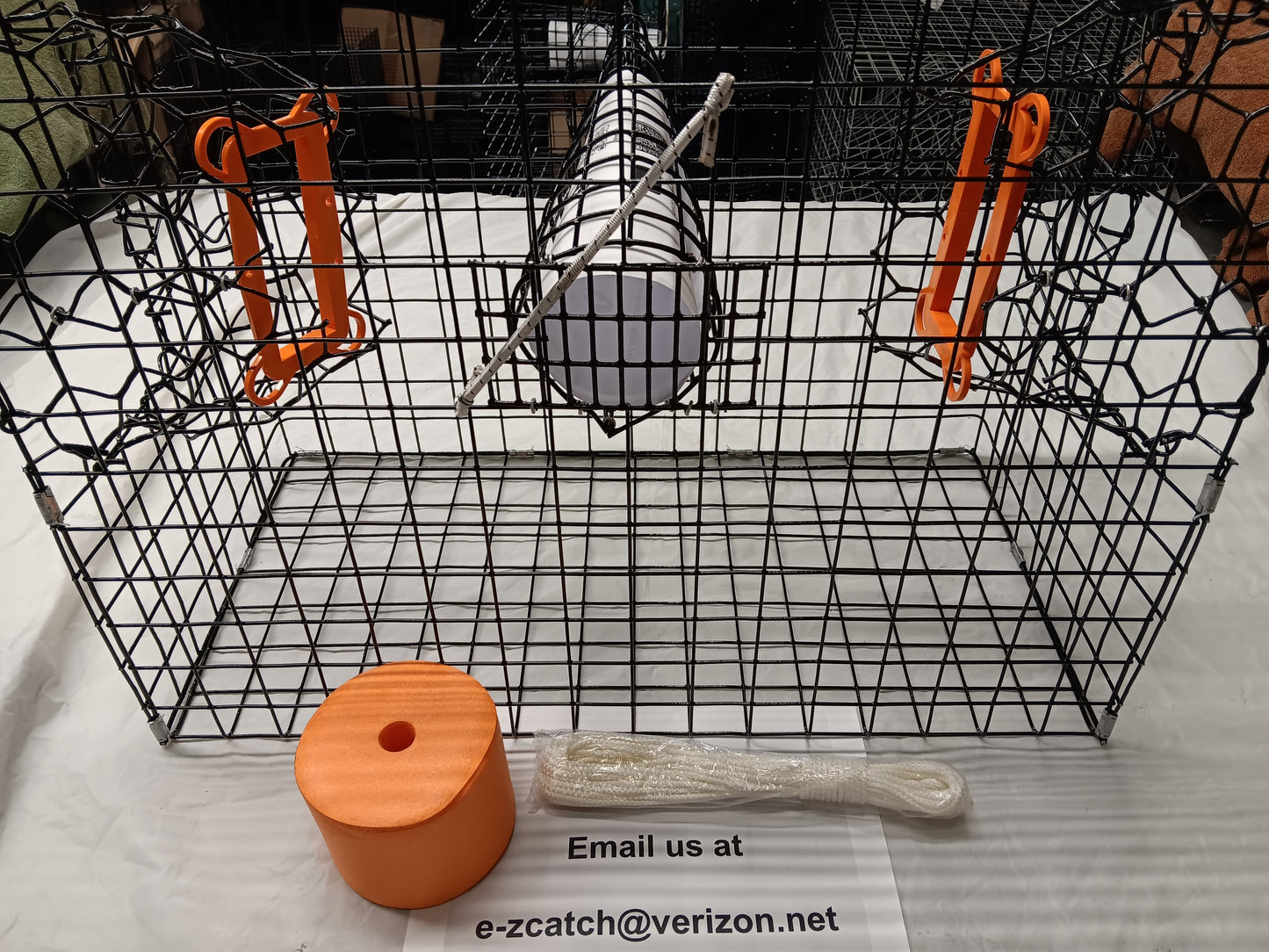 E-Z Catch # P-301-B-KIT-STE Half Size Maryland Style Crab Pot ( 24 x 24 x 12 )
