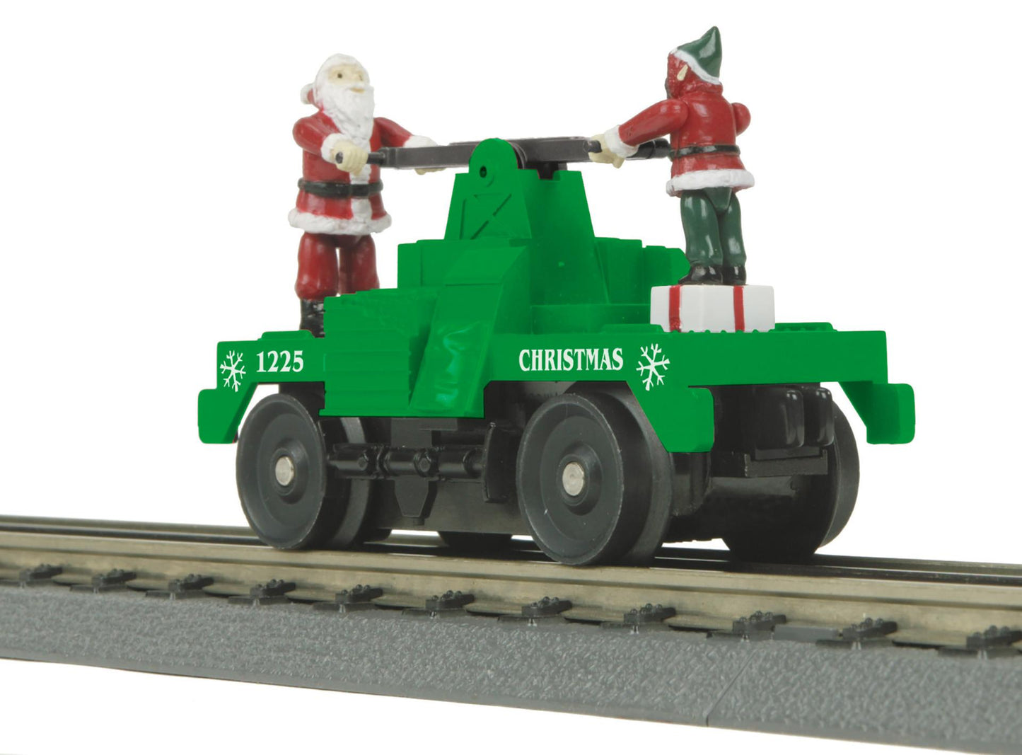 MTH RailKing # 30-5256 O Gauge Christmas Operating Hand Car