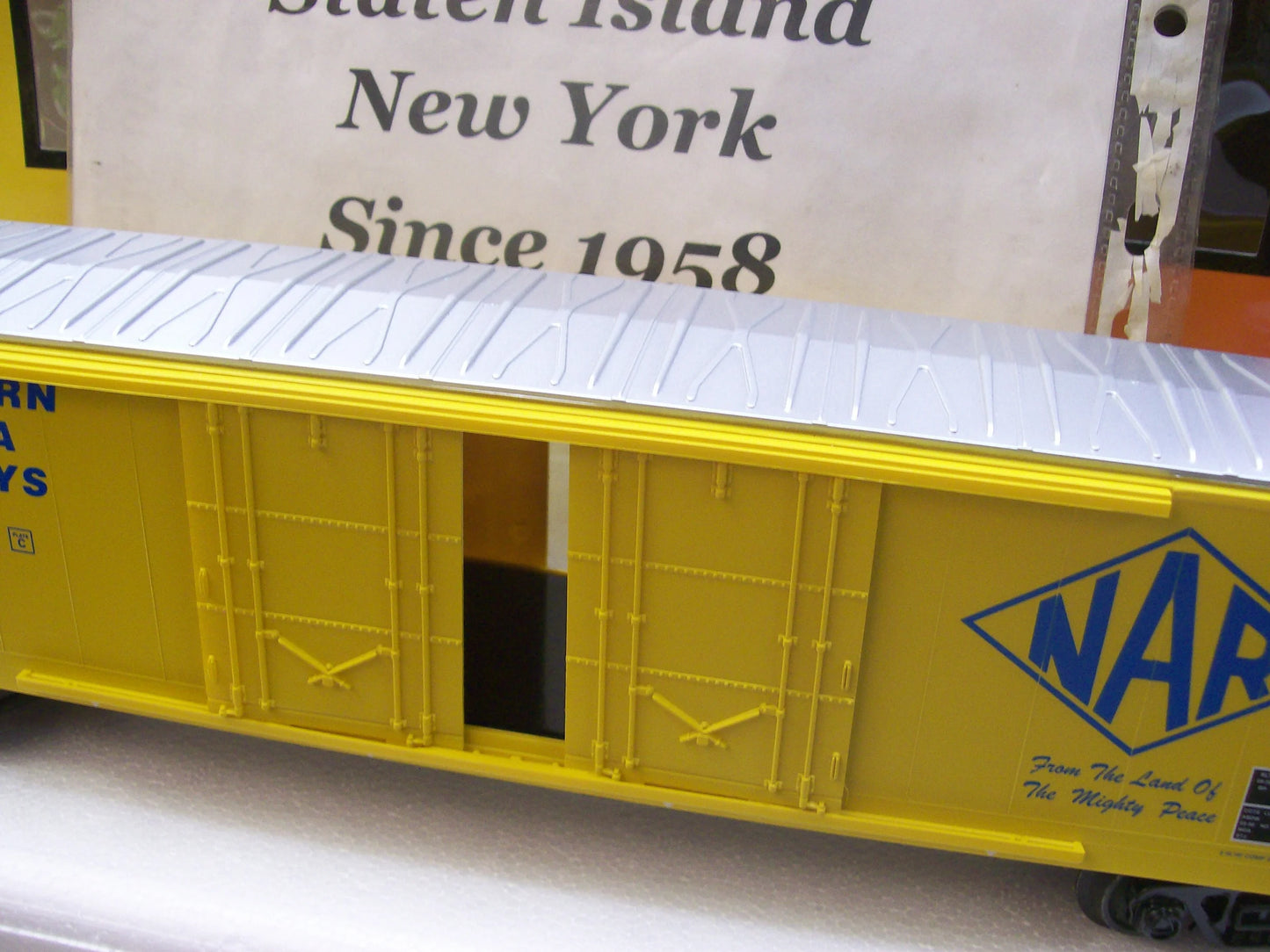 MTH Exclusive Custom Run Northern Alberta Railways 50’ Double Door Plugged Boxcar RD # 050121