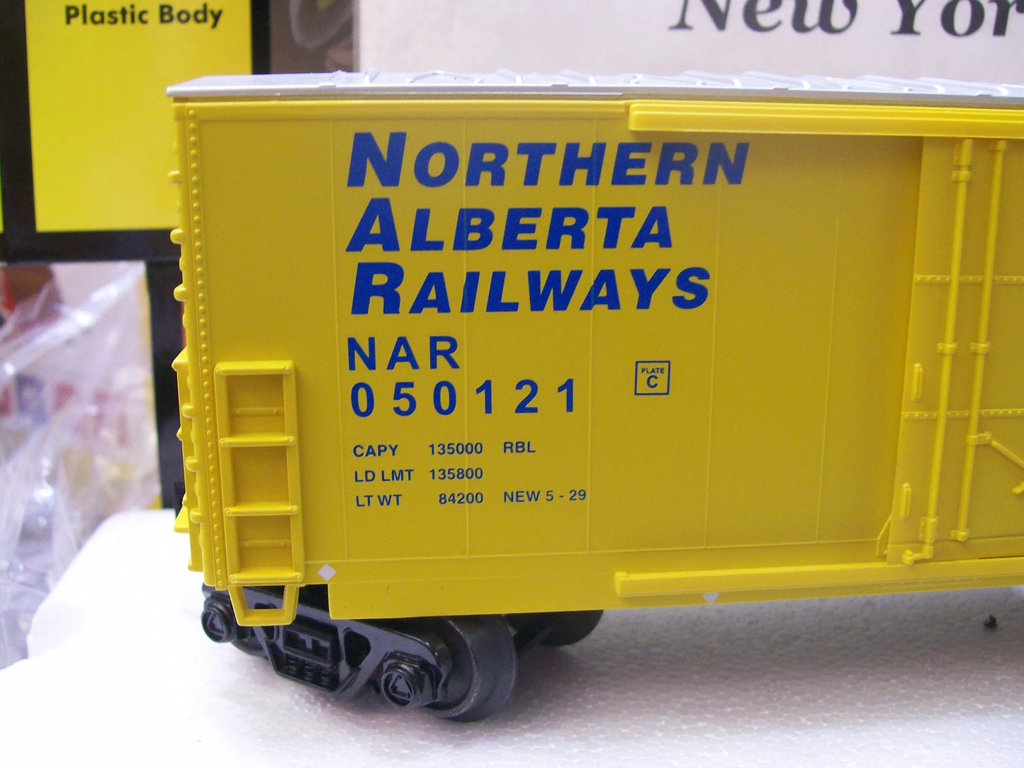 MTH Exclusive Custom Run Northern Alberta Railways 50’ Double Door Plugged Boxcar RD # 050121