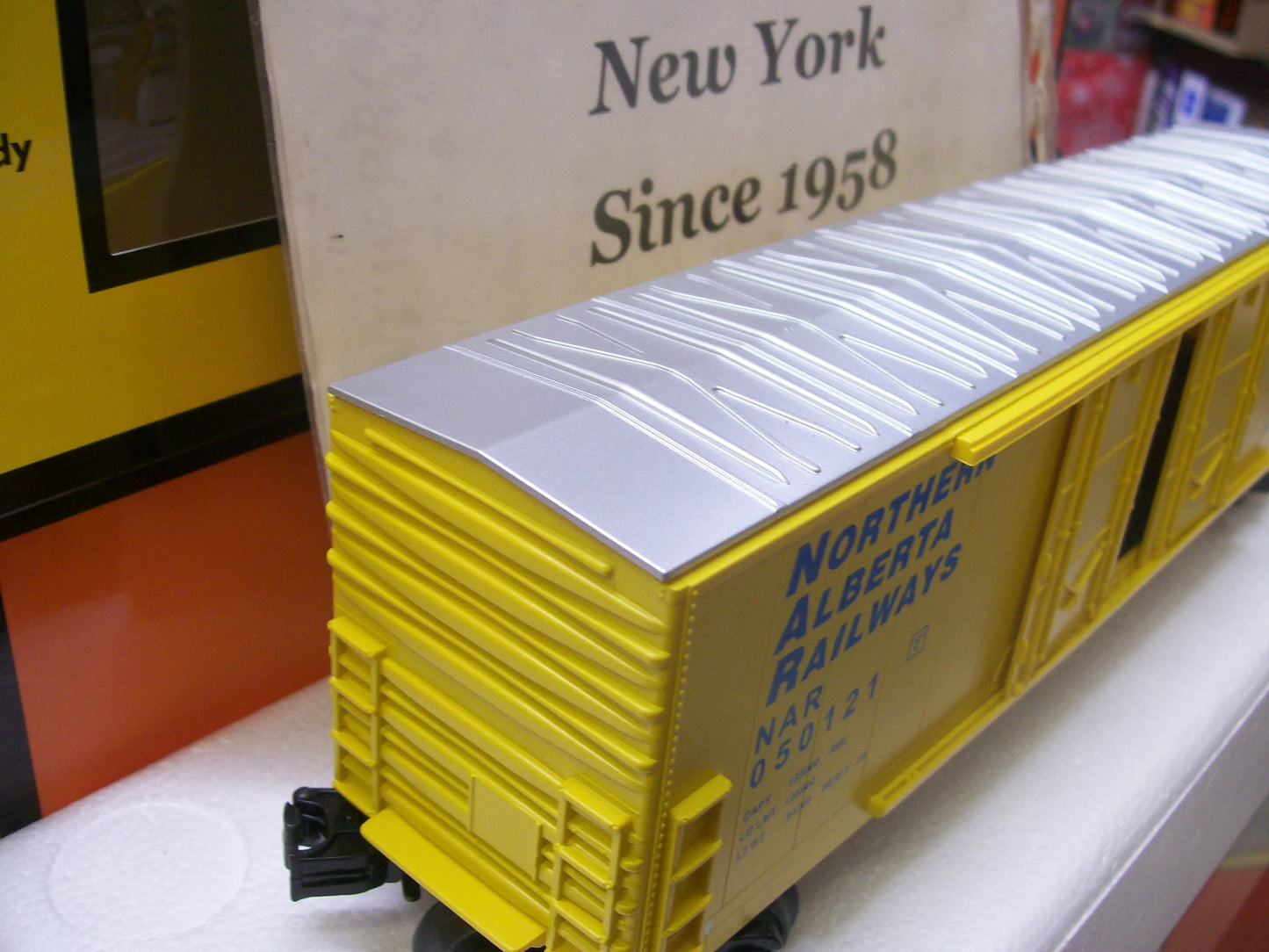 MTH Exclusive Custom Run Northern Alberta Railways 50’ Double Door Plugged Boxcar RD # 050121