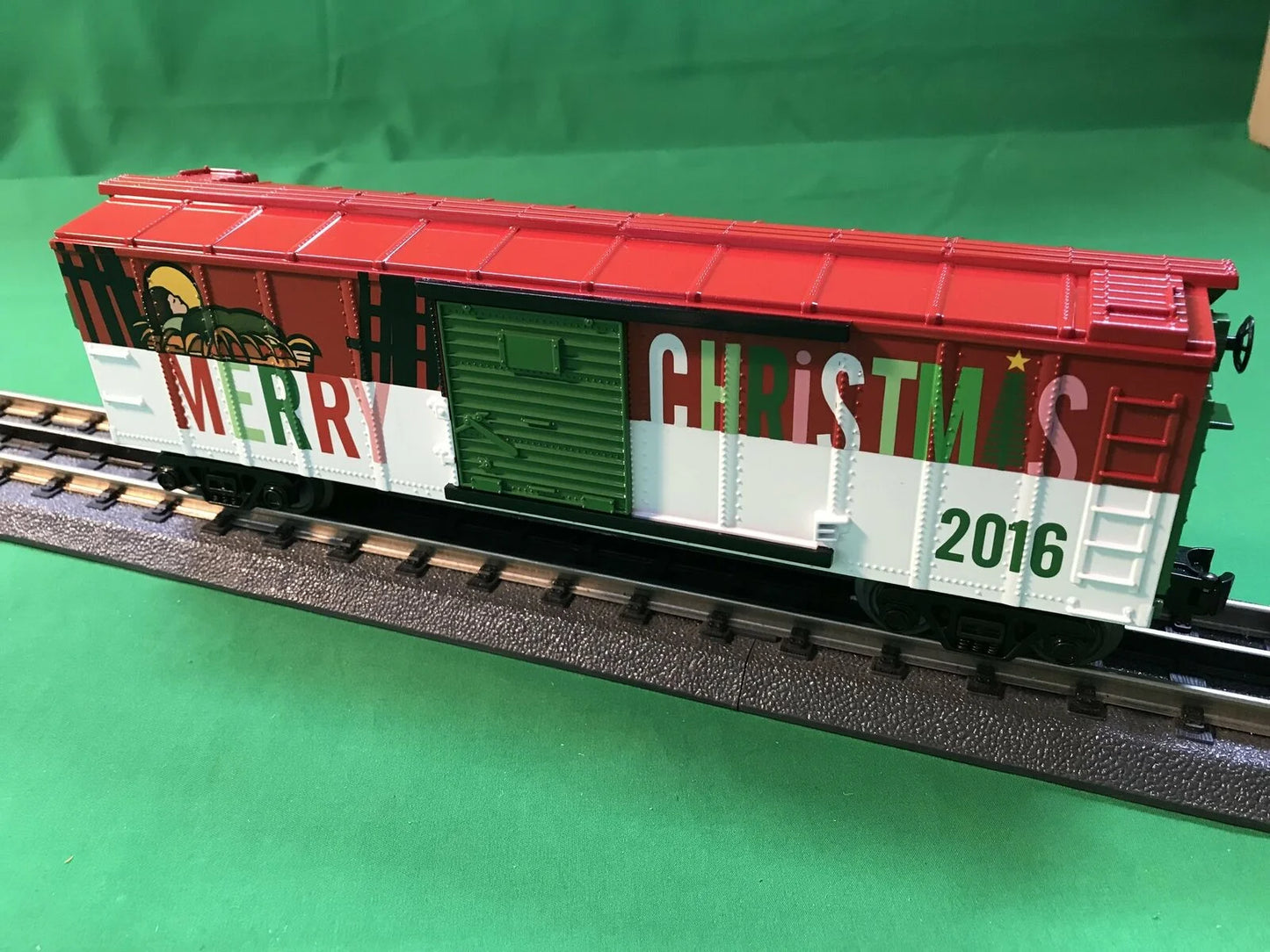 MTH # 30-74843 ( O Gauge ) Railking Year 2016 Christmas Holiday Boxcar