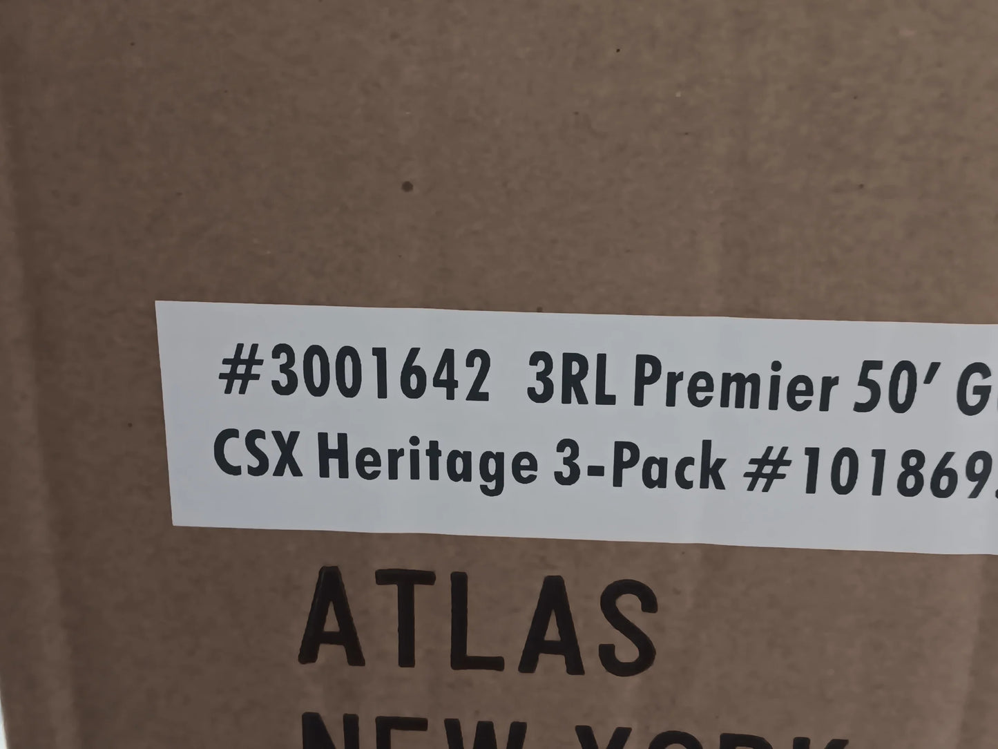 Atlas # 3001642 PREMIER O Scale 50' GUNDERSON HIGH CUBE BOX CAR 3 PACK CSX HERITAGE