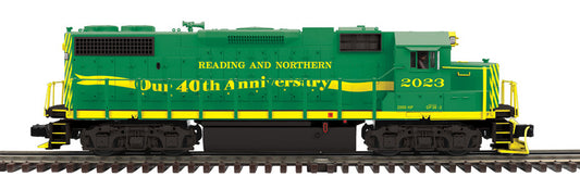 Atlas O Scale Premier #30138349 Reading & Northern (40th Anniversary) GP38-2 Car #2023