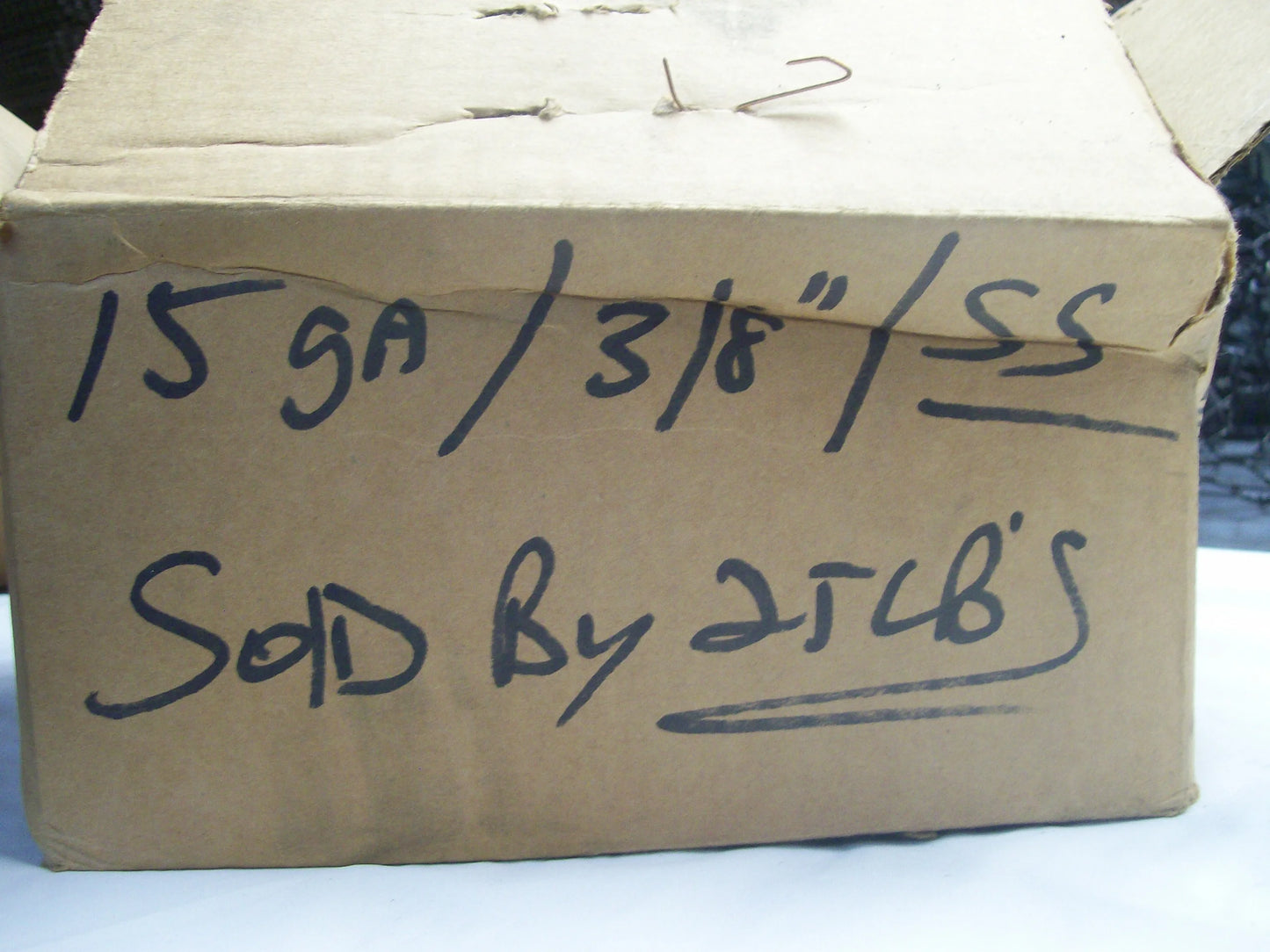 25 Pound Box Stainless Steel Blunt 15 Gauge Loose Hog Rings Size 3/8 inch