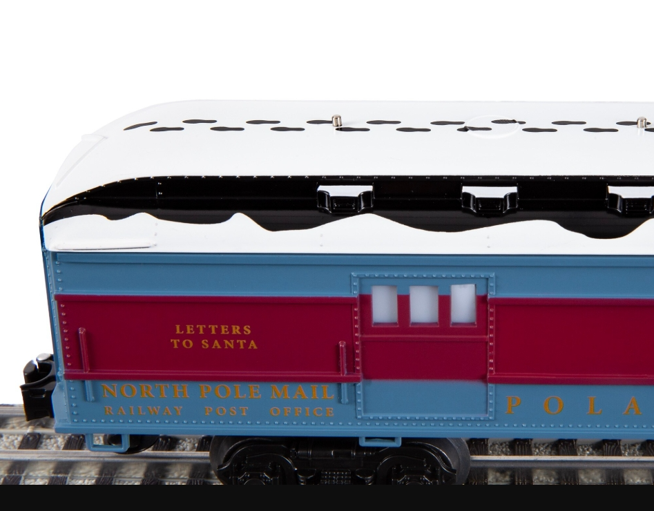 Lionel # 6-84601 ( O Gauge ) The Polar Express Letters to Santa Mail Car with Snow Roof