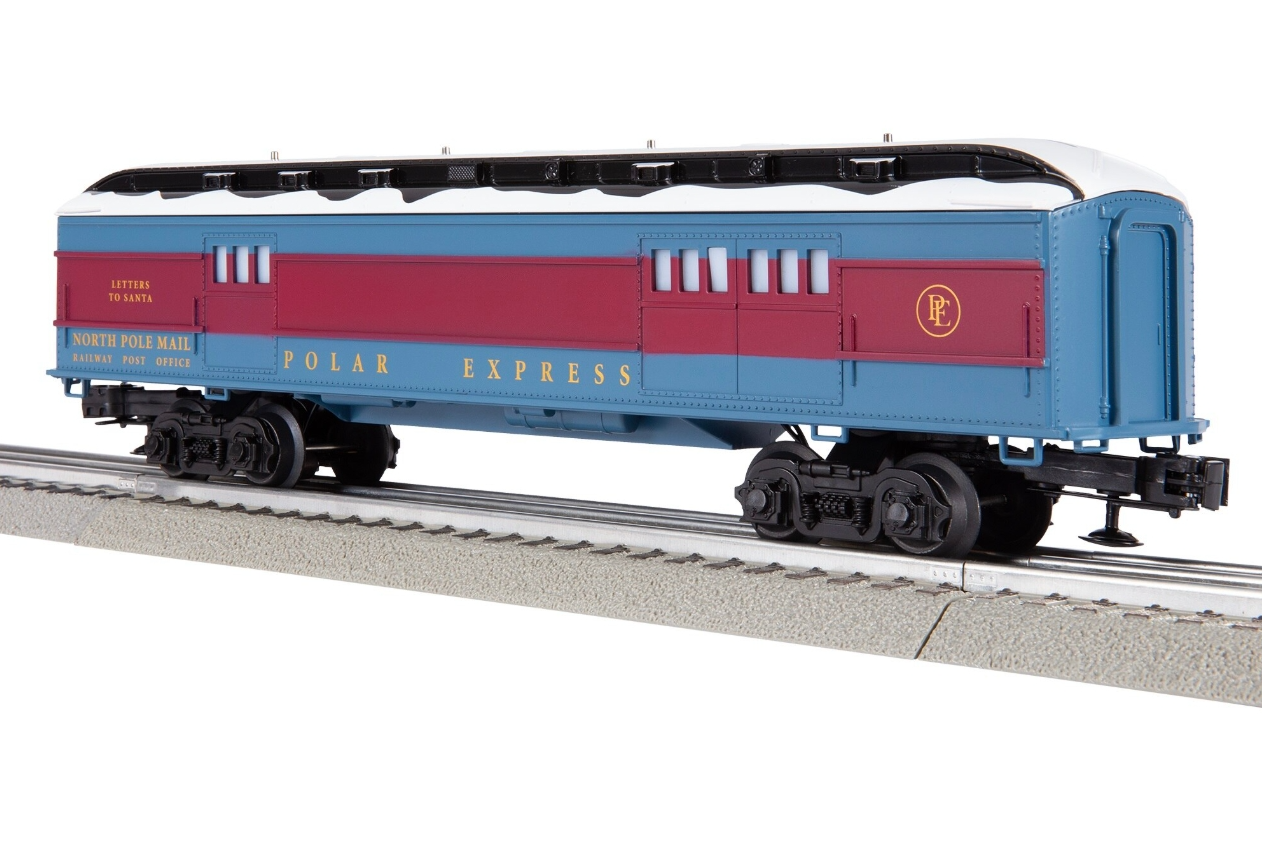Lionel # 6-84601 ( O Gauge ) The Polar Express Letters to Santa Mail Car with Snow Roof