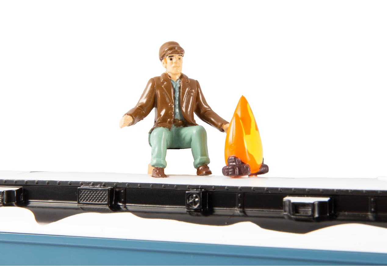 Lionel # 6-84602 ( O Gauge ) The Polar Express Disappearing Hobo Car with Snow Roof.