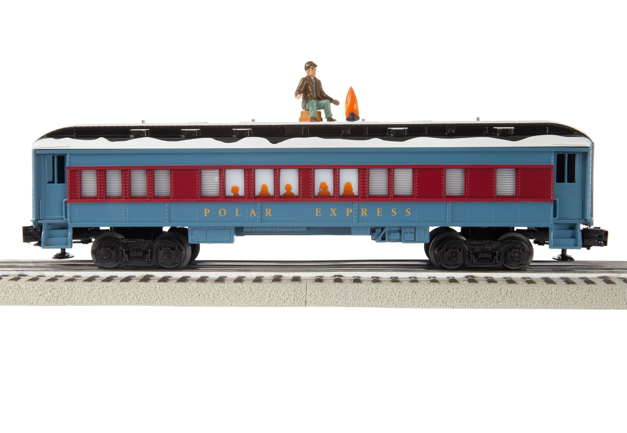 Lionel # 6-84602 ( O Gauge ) The Polar Express Disappearing Hobo Car with Snow Roof.