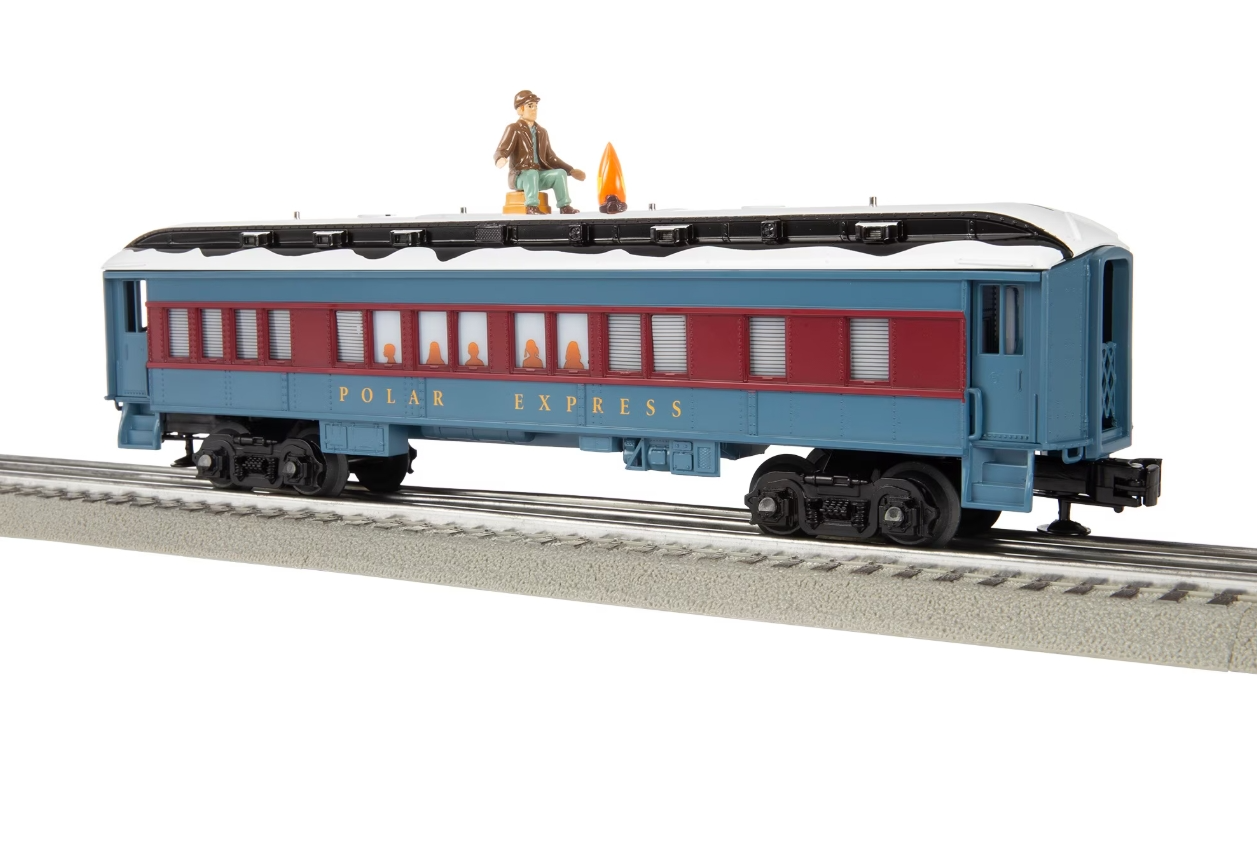 Lionel # 6-84602 ( O Gauge ) The Polar Express Disappearing Hobo Car with Snow Roof.