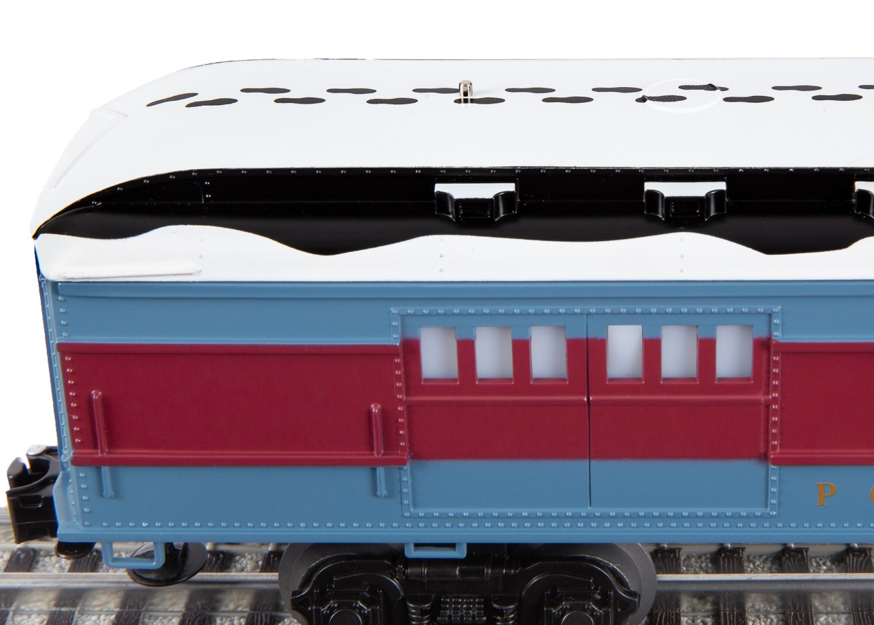 Lionel # 6-84605 ( O Gauge ) The Polar Express Baggage Car with Snow Roof