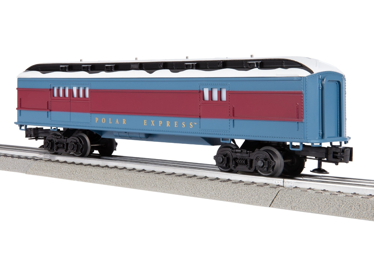 Lionel # 6-84605 ( O Gauge ) The Polar Express Baggage Car with Snow Roof