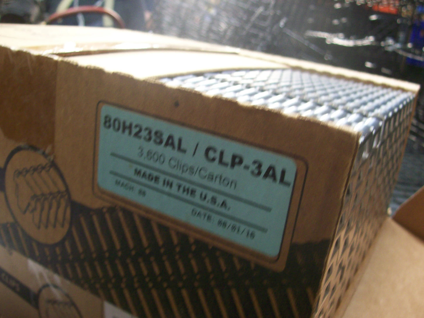 Encore Hartco # CLP-3AL ( Aluminum ) Clips 3600 per box ( USA Made )