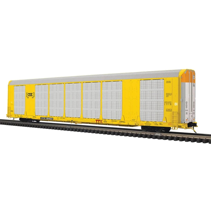 Atlas O #3001498 O GUNDERSON MULTI-MAX AUTO RACK CSX ( Choose from Four Roads #694623, #694585, #694540, #694466 (YELLOW/SILVER) - 3RL
