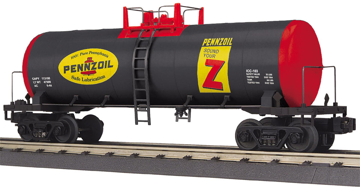 *PRE-ORDER* MTH RailKing # 30-73684 O Gauge Pennzoil Modern Tank Car - ETA May 2027