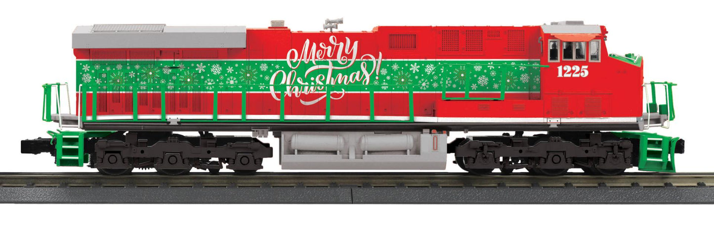 *PRE-ORDER* MTH RailKing # 30-21387-1 O Gauge Christmas ES44AC Imperial Diesel Engine With Proto-Sound 3.0 Cab # 1225 (ETA Nov 2026)