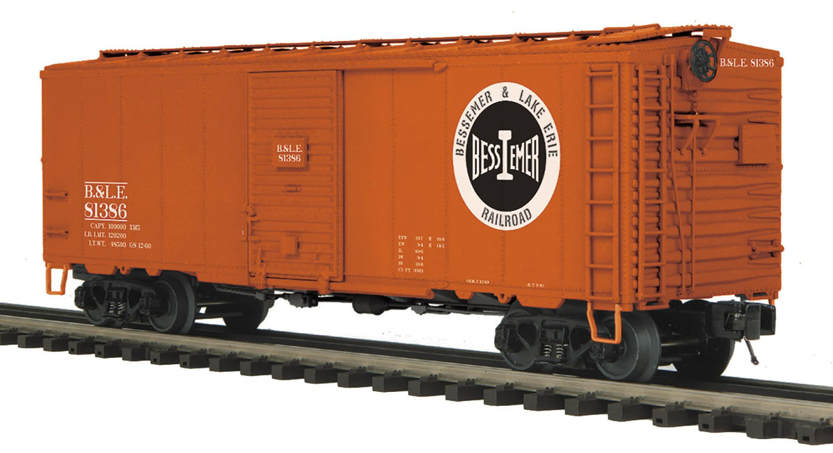 *PRE-ORDER* MTH # 20-99595 O Scale Premier Bessemer & Lake Erie 40’ AAR Box Car Rd # 81391 - ETA 2027