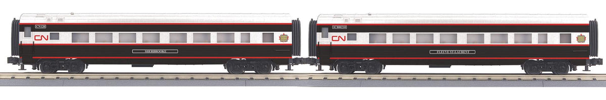 *PRE-ORDER* MTH RailKing # 30-68354 Canadian National 2-Car 60’ Streamlined Coach Set O Gauge - ETA 2027