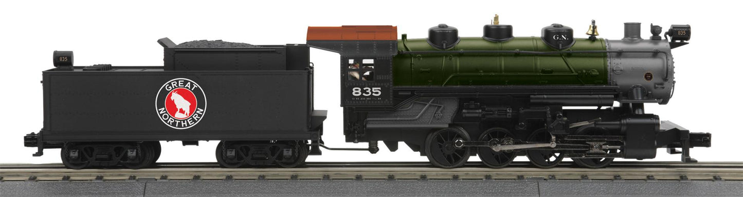 *PRE-ORDER* MTH RailKing # 30-1932-1 O Scale Great Northern 0-8-0 Imperial Steam Engine w/Proto-Sound 3.0 Cab # 835 (ETA 2027)