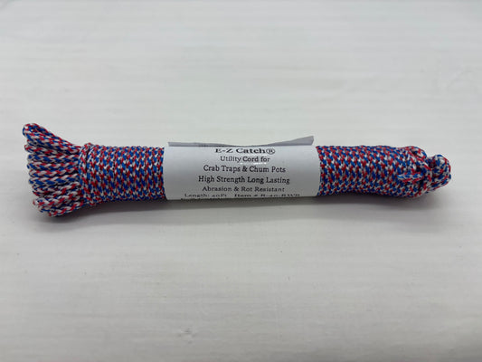 E-Z Catch Crab Trap & Chum Pot Hanked Rope ( 1/8" in Diameter - 40 Feet Long )