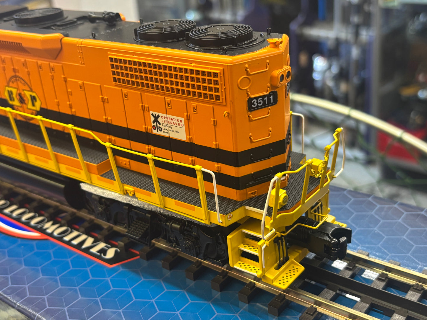Now IN STOCK ( Buffalo & Pittsburgh Custom Premier Atlas O GP38-2 Cab # 3511 ( 3-Rail )