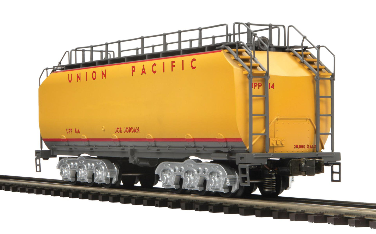 *PRE-ORDER* MTH # 20-30167 O Scale Premier Union Pacific Auxiliary Water Tender I (Hi-Rail Wheels) Rd # UPP 814 - ETA 2027