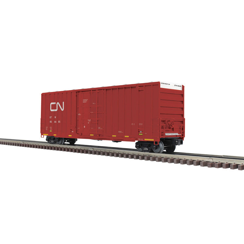 PRE-ORDER Atlas O Premier #3003112 50' Gunderson Box Car Canadian National (GTW) Choose Rd # 406685 or 406690 (BROWN/WHITE) - 3RL